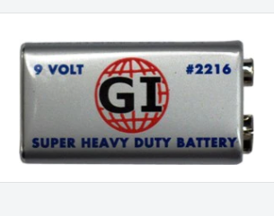 #2216 9VOLT              Baterías recargable súper pesado de 9 voltios, 160mAh